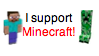 I support Minecraft! PNG